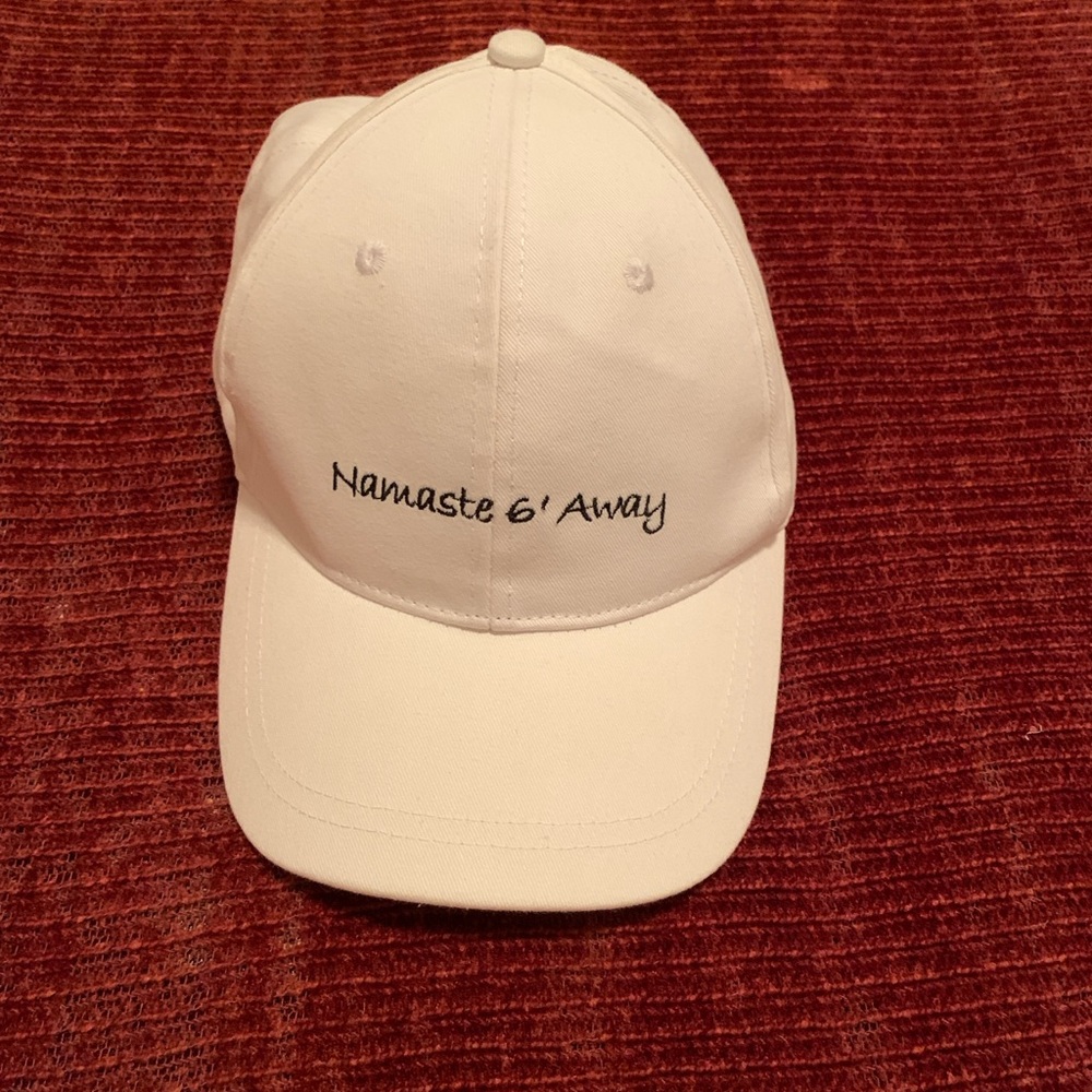 White 'Namaste 6' Away' Hat